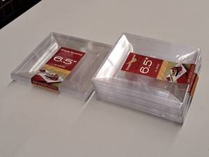 lot 825 image: Lot of (4 Packs) Simply Squared 6 Plastic Dessert Plates 10-count ( 40 Total Items )