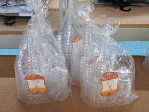 lot 834 image: Lot of (5 Packs) Newbury 12-oz Plastic Margarita Glasses 10-count ( 50 Total Items )