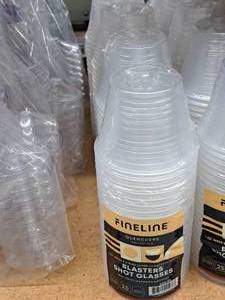 lot 838 image: Lot of (5 Packs) Fineline Quenchers 2-oz Plastic Blasters Shot Glasses 25-count ( 125 Total Items )