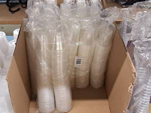 lot 840 image: Lot of (11 Packs) 3-oz Plastic Cups 125-count ( 1375 Total Items )