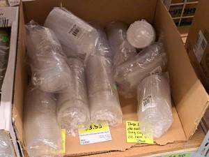 lot 843 image: Lot of (12 Packs) 16-20oz Straw Slot Lids 50-count ( 600 Total Items )