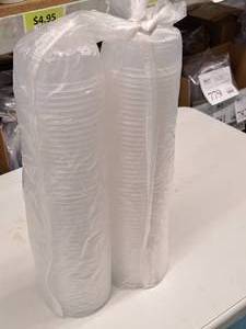 lot 847 image: Lot of (2 Packs) 8-oz Deli Containers 50-count ( 100 Total Items )