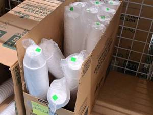 lot 857 image: Lot of (13 Packs) 6-oz Foam Containers 50-count ( 650 Total Items )