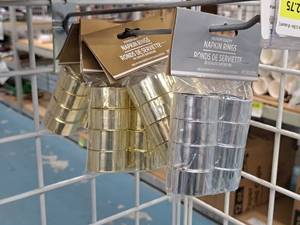 lot 873 image: Lot of (5 Packs) Napkin Rings 8-count ( 40 Total Items )