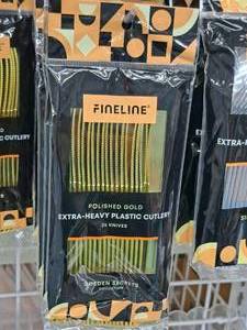 lot 877 image: Lot of (9 Packs) Fineline Golden Secrets Collection Extra-Heavy Plastic Knives 24-count ( 216 Total Items )