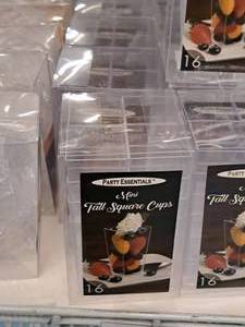 lot 881 image: Lot of (7 Packs) Party Essentials 3.5-oz Minit Tall Square Cups 16-count ( 112 Total Items )