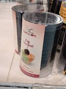 lot 885 image: Lot of (10 Packs) Fineline Tiny Temptations 2-oz Round Tiny Bowls 10-count ( 100 Total Items )