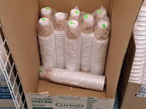 lot 900 image: Lot of (9 Packs) Dart ThermoGlaze 12-oz Hot or Cold Insulated Cups 20-count ( 180 Total Items )