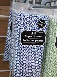 lot 923 image: Lot of (8 Packs) Paper Straws 24-count ( 192 Total Items )