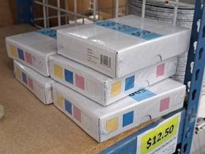 lot 936A image: Lot of (5 Boxes) Coat Check Tickets 500-count ( 2500 total items )