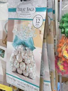 lot 956 image: Lot of (5 Packs) Cello Treat Bags 12-count ( 60 Total Items ) 3x8.25