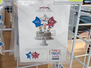 lot 961 image: Lot of (6 Packs) Mini Mylar Balloon Cake Topper 3-count ( 18 Total Items )