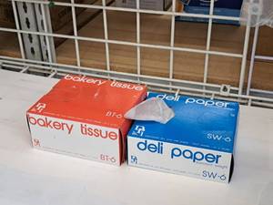 lot 965 image: (1 Box) Bakery Tissue BT-6 500-ct, (1 Box) Deli Paper SW-6 1000-ct