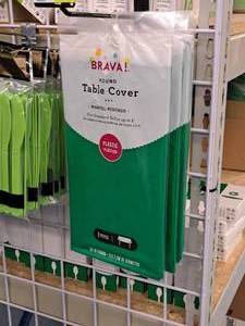 lot 1012 image: Lot of (5) Brava 84 Plastic Round Table Covers