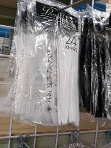 lot 1024 image: Lot of (12 Packs) Plastic Knives 24-count ( 288 Total Items )