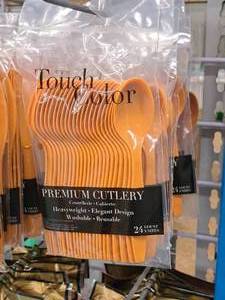 lot 1027 image: Lot of (8 Packs) Touch of Color Plastic Spoons 24-count ( 192 Total Items )