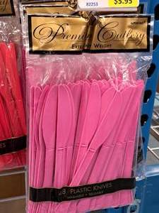 lot 1035 image: Lot of (11 Packs) Plastic Knives 48-count ( 528 Total Items )