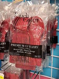 lot 1045 image: Lot of (10 Packs) Touch of Color Spoons 24-count ( 240 Total Items )