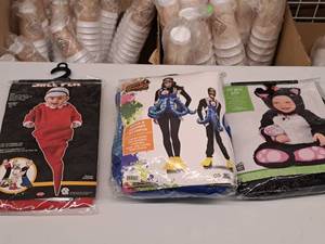 lot 1089 image: Lot of (3) Disney Baby Infant 0-6 months Costumes - Swea Pea, Itty Bitty Kitty, Octopus