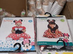 lot 1096 image: Lot of (2) Disney Baby Infant 12-18 months Costumes - Minnie Mouse