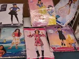 lot 1130 image: Lot of (6) Child Size 4-6 Girls Costumes