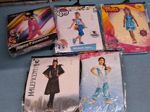 lot 1143 image: Lot of (5) Child Size Medium 7-8 Girls Costumes
