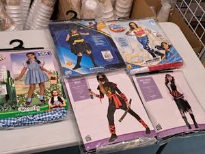 lot 1145 image: Lot of (5) Child Size Medium 8-10 Girls Costumes