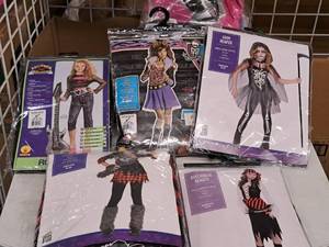 lot 1148 image: Lot of (5) Child Size Medium 8-10 Girls Costumes