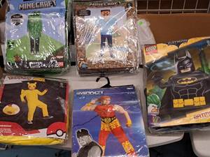 lot 1166 image: Lot of (5) Child Size Medium 7-8 Boys Costumes