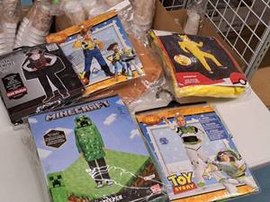 lot 1168 image: Lot of (5) Child Size Medium 7-8 Boys Costumes