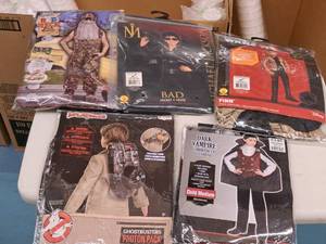 lot 1170 image: Lot of (4) Child Size Medium 8-10 Boys Costumes with Inflatable