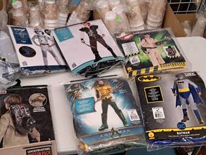 lot 1171 image: Lot of (5) Child Size Medium 8-10 Boys Costumes with Inflatable