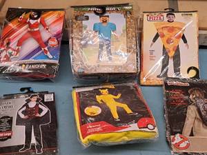 lot 1174 image: Lot of (5) Child Size Large 10-12 Boys Costumes with Inflatable