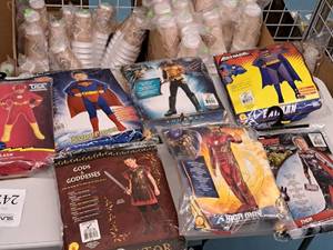 lot 1179 image: Lot of (7) Child Size Large 12-14 Boys Costumes