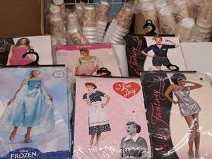 lot 1186 image: Lot of (6) Adult SmallMedium 2-8 Womens Costumes