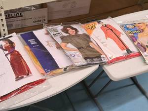 lot 1202 image: Lot of (5) Adult LargeX-Large to 16  Womens Costumes