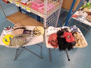 lot 1246 image: Lot of (10) Assorted Masks