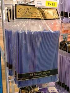lot 1057 image: Lot of (7 Packs) Plastic Knives 48-count ( 336 Total Items )