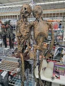 lot 1353 image: Lot of (2) l Hanging Halloween Dcor Props - Skeletons
