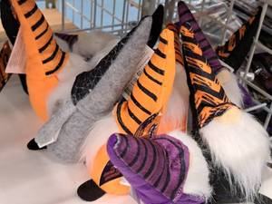 lot 1362 image: Lot of (12) h Hanging Halloween Dcor Props - Beanie Baggie Gnomes