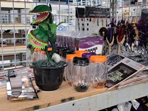 lot 1373 image: Assorted Halloween DcorSupplies - Streamers, Decorating Kits, Window Silhouettes, Webs, Bats
