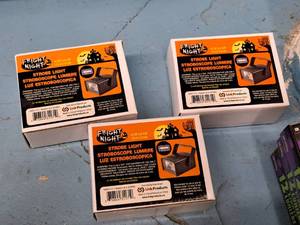 lot 1368 image: Lot of (3) Fright Night Strobe Lights