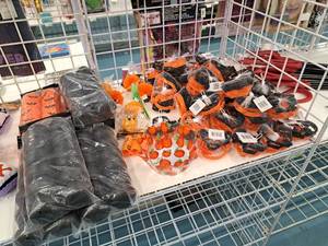 lot 1403 image: Assorted Halloween DcorSupplies - Treat Buckets, Cookie Cutters
