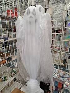 lot 1410 image: Lot of (2) l Hanging Halloween Dcor Props - Ghosts