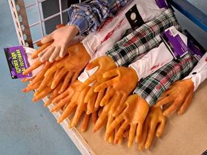 lot 1430 image: Lot of (18) Assorted Halloween Dcor Props - Severed Arms