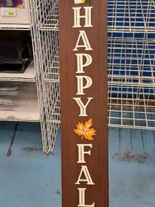 lot 1469 image: w Happy Fall logo Sign