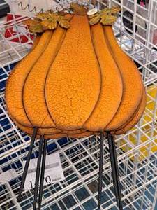 lot 1470 image: Lot of (3) w Pumpkin theme Metal Signs