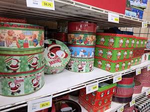 lot 1497 image: Assorted Holiday Gift Tins