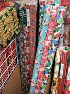 lot 1491 image: Lot of (11 Packs) Wrapping Paper 3-count ( 33 Total Items )