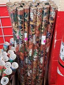 lot 1504 image: Lot of (20 Rolls) Assorted Gift Wrap Paper